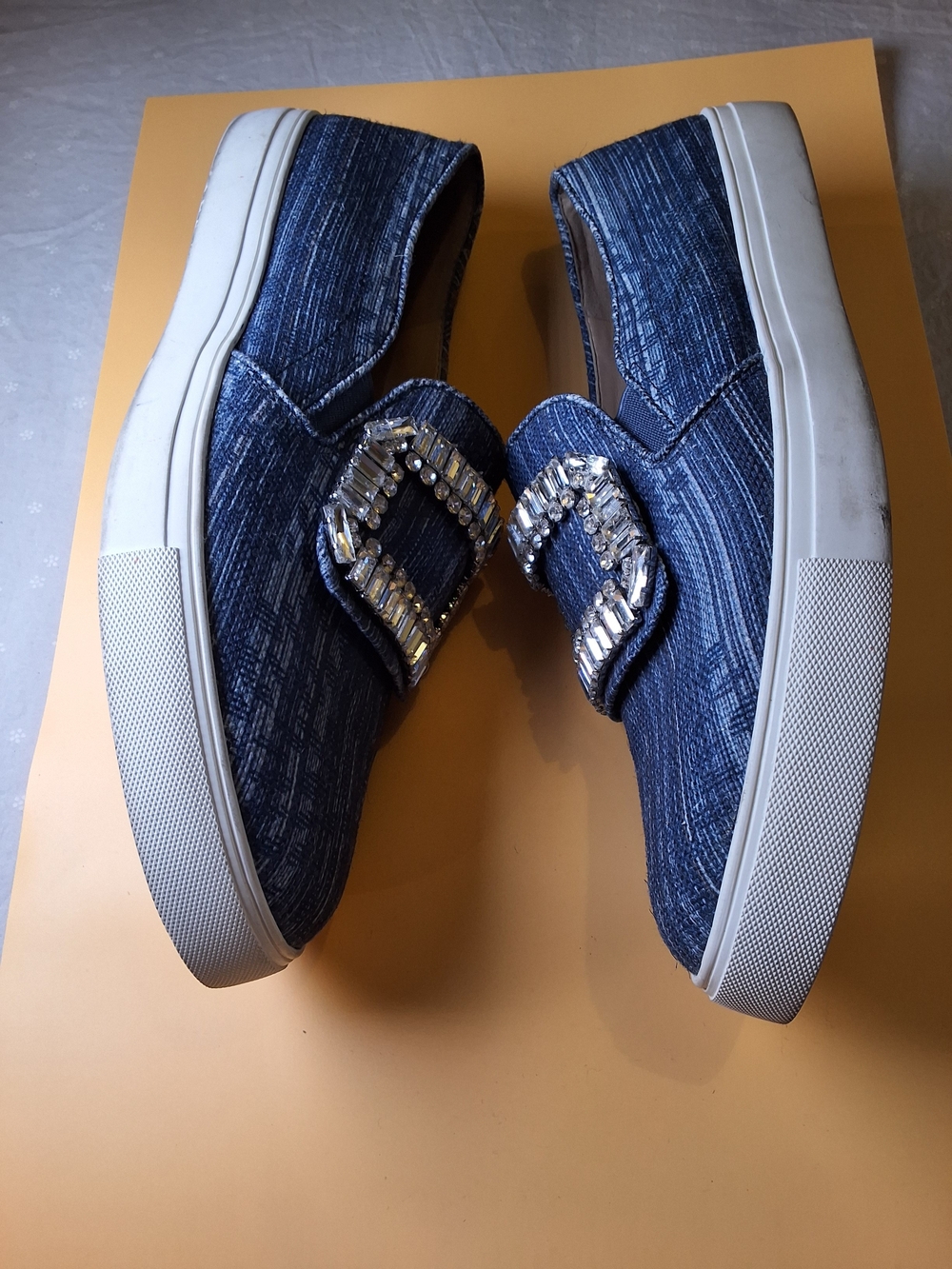 Karl Lagerfeld Denim Slip-On Loafers - Blue - Picture 7 of 11